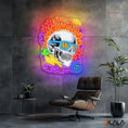 Load image into Gallery viewer, Neon Skull A Vivid Glow of Rebellion Neon Light Artwork