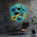 Load image into Gallery viewer, Galactic Skull Neon light Artwork

