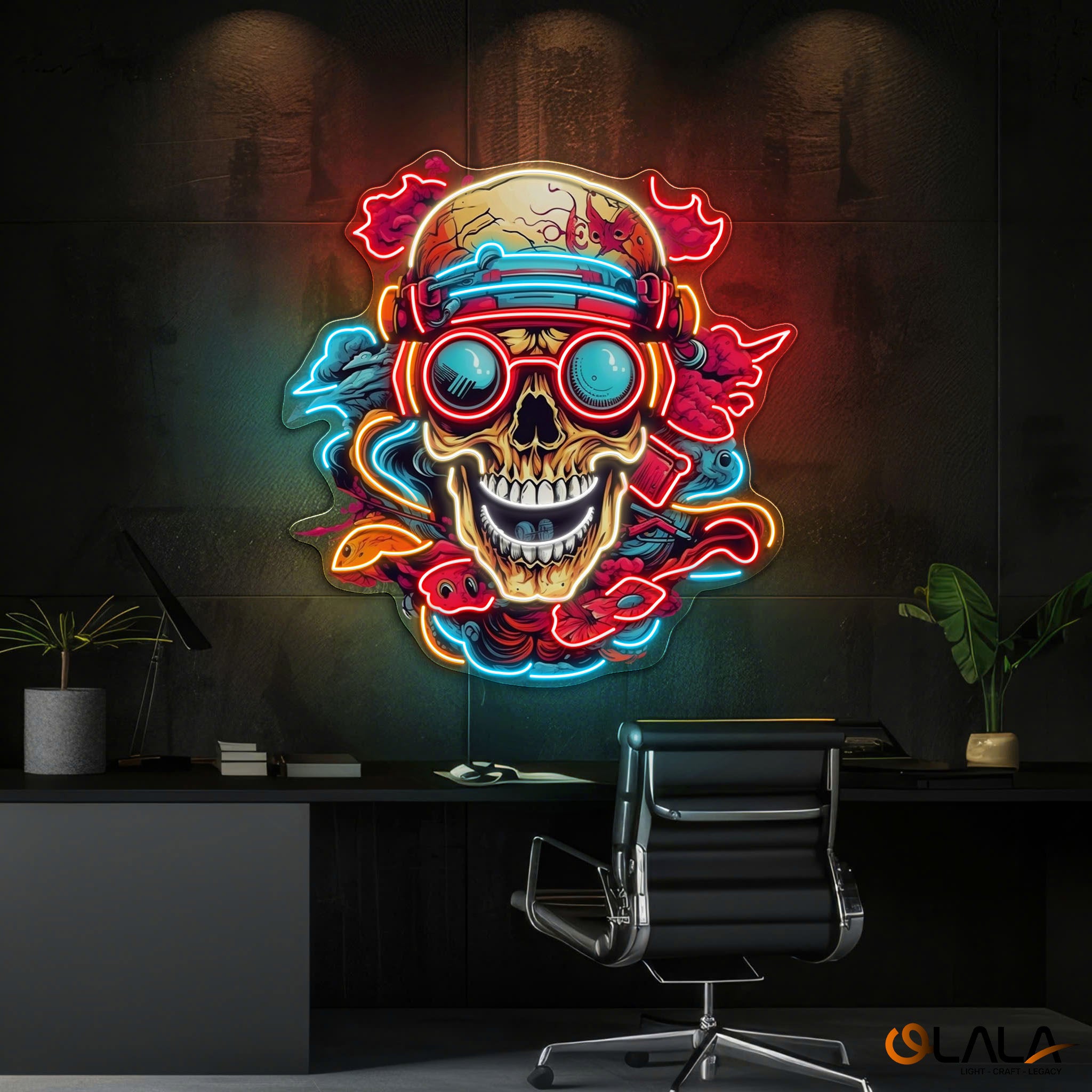 Shinigami Glow The Art of Life and Death Neon Sign Light Artwork