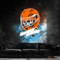 Load image into Gallery viewer, Gearhead’s Graveyard Skull & Repair Neon Light Artwork
